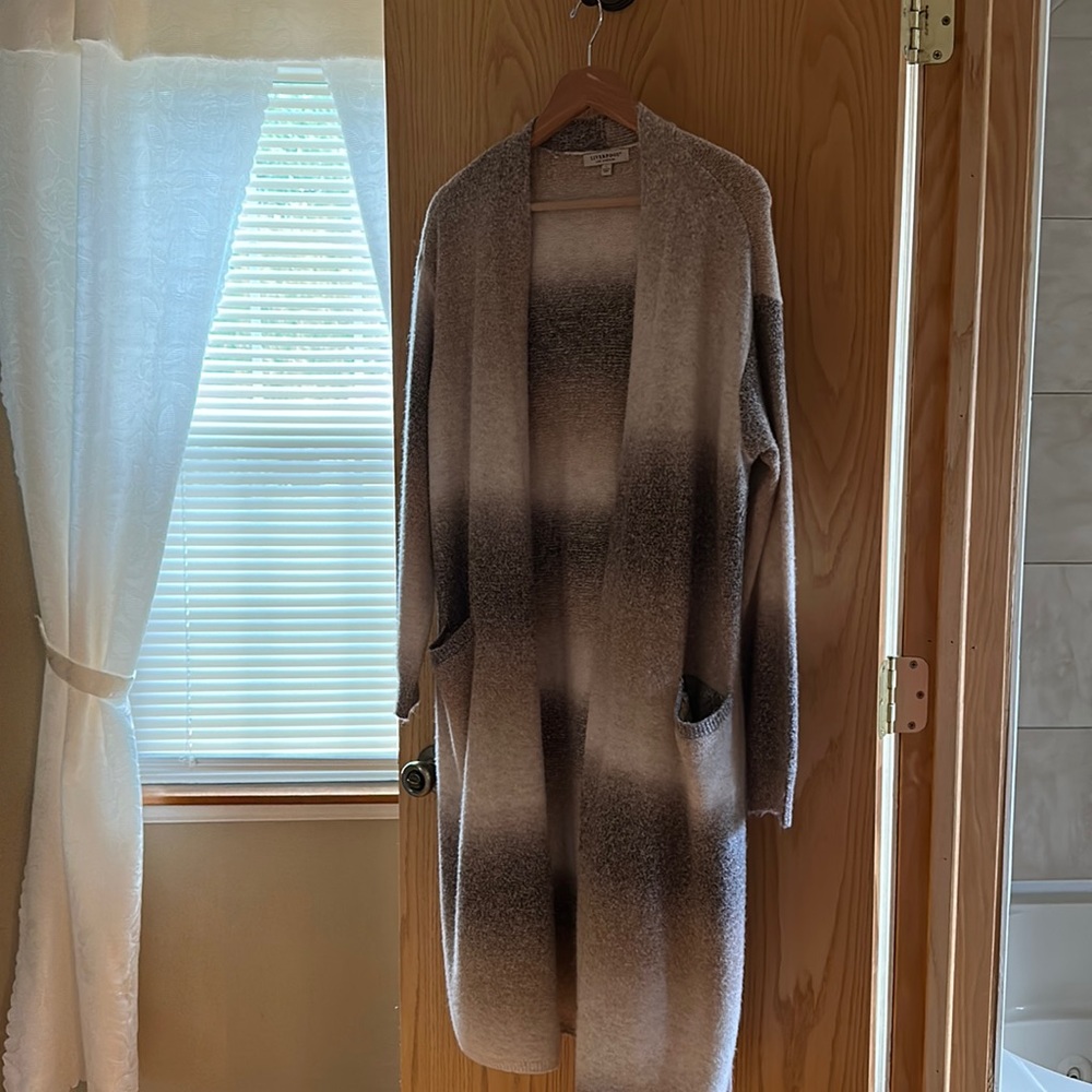Liverpool Long Cardigan Sweater - Ombre.